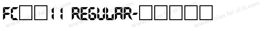 FC数字11 Regular字体转换